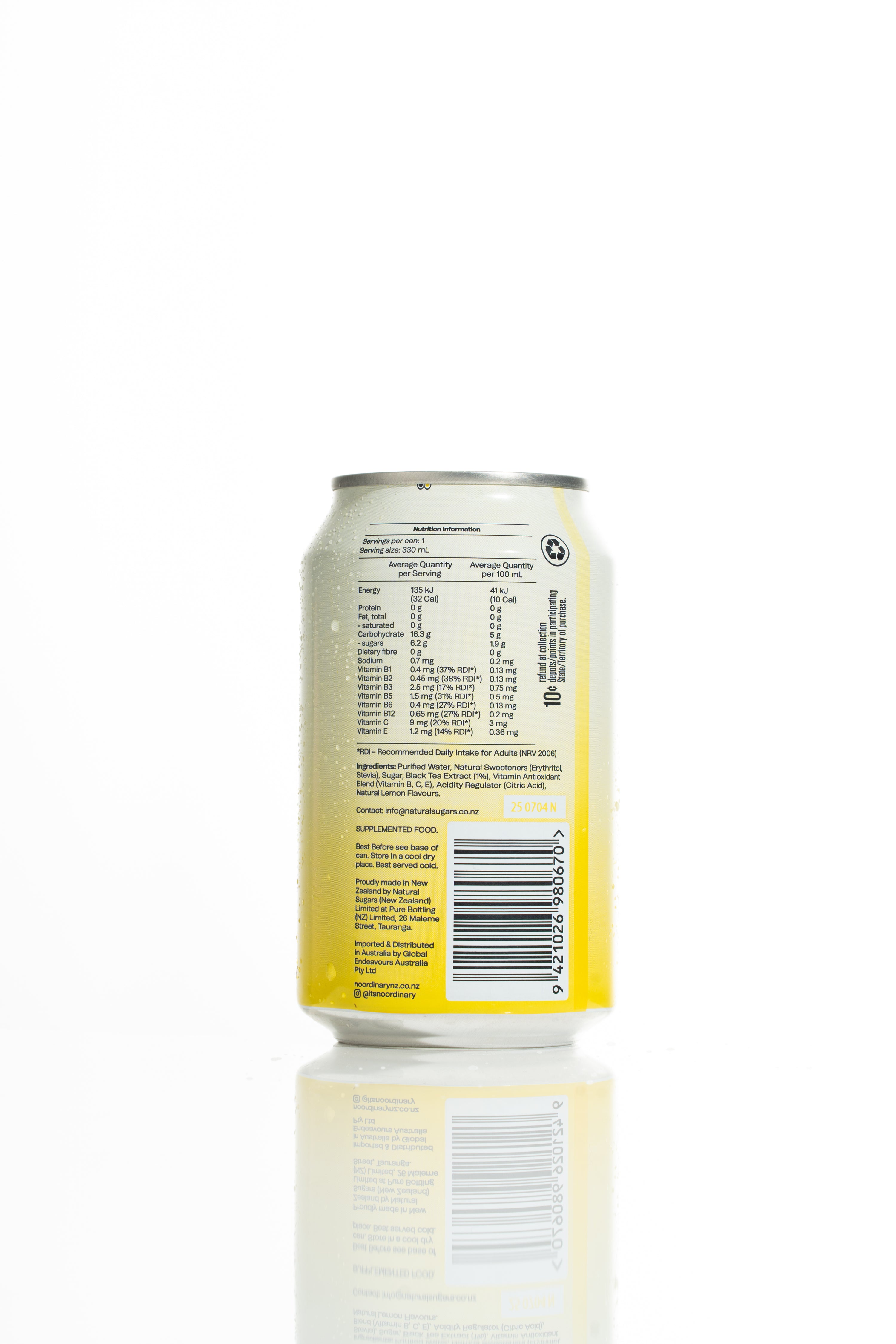 No Ordinary Ice Tea -  Lemon