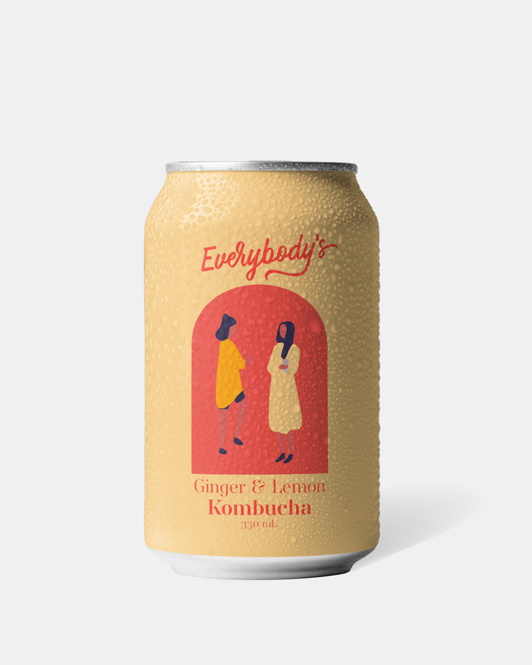 Everybodys Kombucha - Ginger & Lemon (12 Pack)